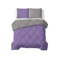 Sleeptime Lazy Dekbed Uni Lavendel - Taupe/Grijs Met Kussensloop/kussenslopen