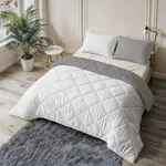 Sleeptime Lazy Dekbed Uni Beige/Grijs Met Kussensloop/kussenslopen