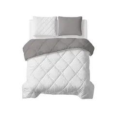 Sleeptime Lazy Dekbed Uni Beige/Grijs Met Kussensloop/kussenslopen