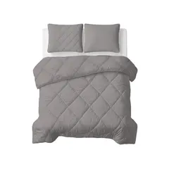Sleeptime Lazy Dekbed Uni Grijs Met Kussensloop/kussenslopen