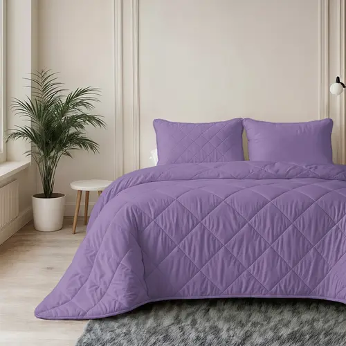 Sleeptime Lazy Dekbed Uni Lavendel Met Kussensloop/kussenslopen