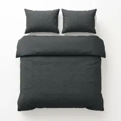 Sleeptime Dekbedovertrek Curve 3D Antraciet
