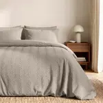 Sleeptime Dekbedovertrek Curve 3D Taupe/Grijs