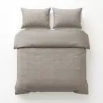 Sleeptime Dekbedovertrek Curve 3D Taupe/Grijs