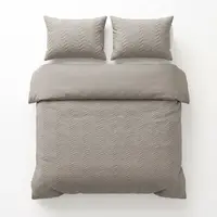 Sleeptime Dekbedovertrek Curve 3D Taupe/Grijs