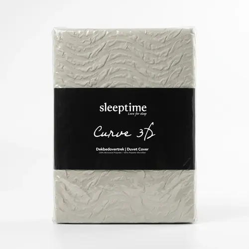 Sleeptime Dekbedovertrek Curve 3D Cream
