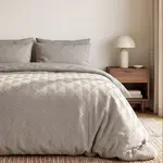 Sleeptime DekbedovertrekModern Geo 3D Taupe/Grijs
