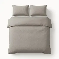 Sleeptime DekbedovertrekModern Geo 3D Taupe/Grijs