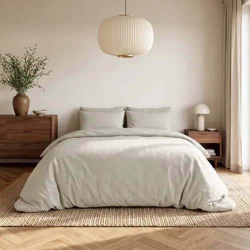 Sleeptime Dekbedovertrek Modern Geo 3D Cream