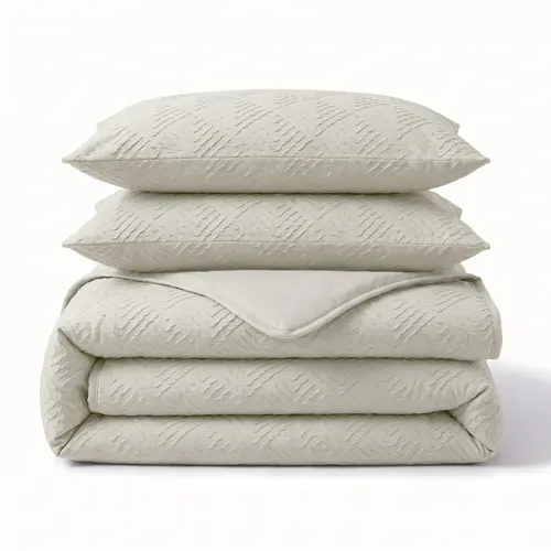 Sleeptime Dekbedovertrek Modern Geo 3D Cream