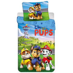 Paw Patrol Dekbedovertrek Pups - 140 x 200 cm + 70 x 90 cm - Polyester