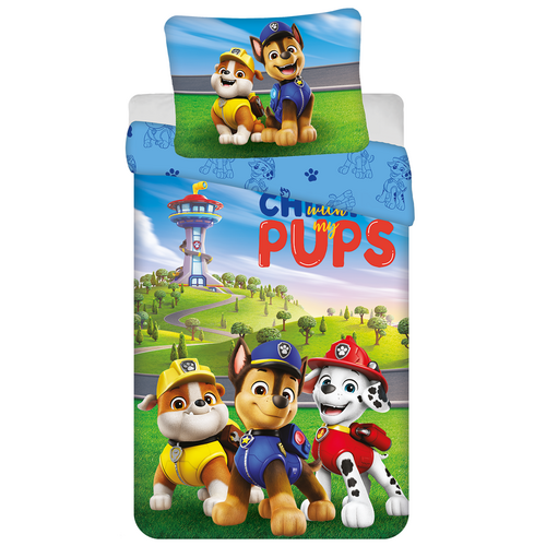 Paw Patrol Dekbedovertrek Pups - 140 x 200 cm + 70 x 90 cm - Polyester