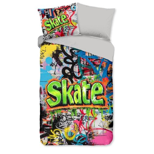 Good morning Kinderdekbedovertrek Good Morning Skate flanel