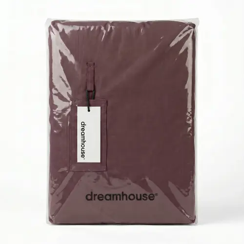 Dreamhouse Dekbedovertrek Stone Washed Burgundy