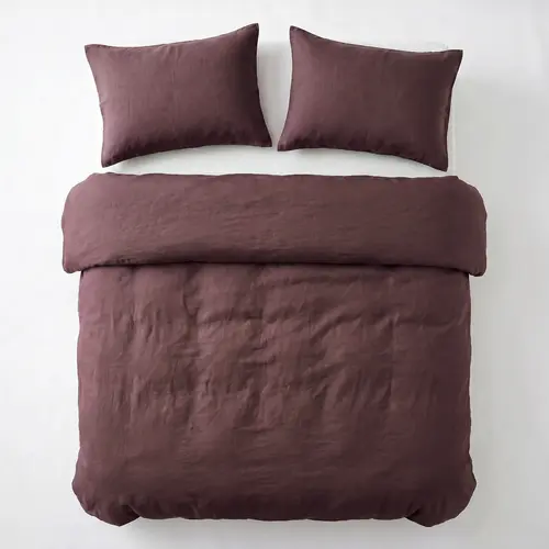 Dreamhouse Dekbedovertrek Stone Washed Burgundy