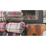 Unique living Plaid Larsson 150x200cm grey/red