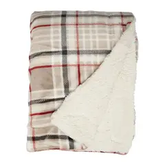 Unique living Plaid Larsson 150x200cm taupe