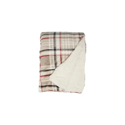 Unique living Plaid Larsson 150x200cm taupe