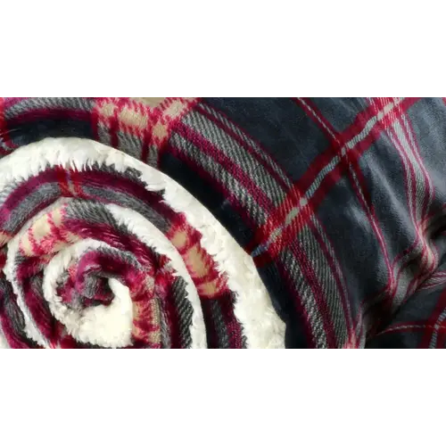 Unique living Plaid Larsson 150x200cm dark grey