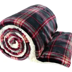 Unique living Plaid Larsson 150x200cm dark grey