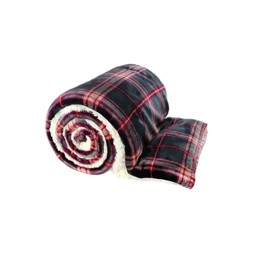 Unique living Plaid Larsson 150x200cm dark grey