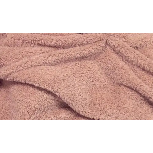 Unique living Plaid Teddy 150x200cm old pink