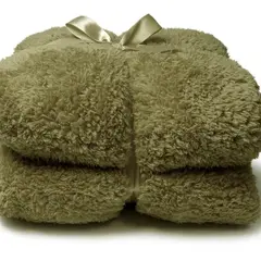 Unique living Plaid Teddy 150x200cm moss green