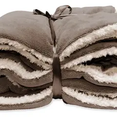 Unique living Plaid Lars 150x200cm taupe