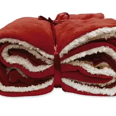 Unique living Plaid Lars 150x200cm red