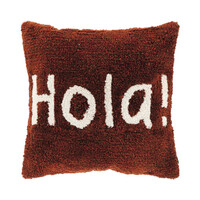Unique living Kussen Hola 45x45cm marsala