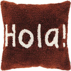 Unique living Kussen Hola 45x45cm marsala