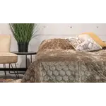 Unique living Bedsprei Peggy 170x220cm taupe
