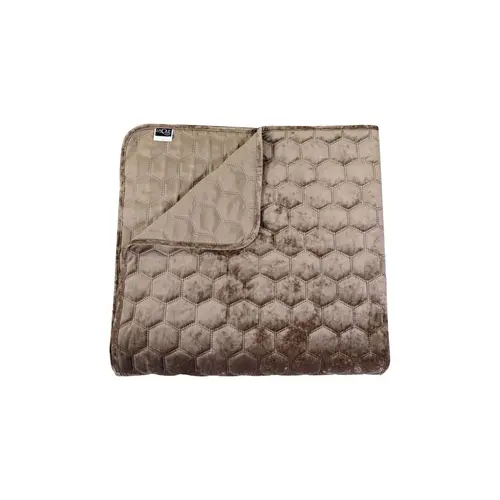 Unique living Bedsprei Peggy 170x220cm taupe