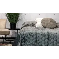 Unique living Bedsprei Peggy 170x220cm dark grey
