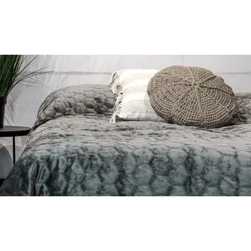 Unique living Bedsprei Peggy 170x220cm dark grey