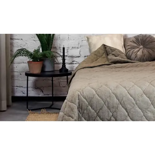 Unique living Bedsprei Jenny 170x220cm taupe