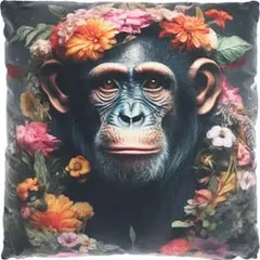 Unique living Sierkussen Tropical Chimpansee 45x45cm dessin 2