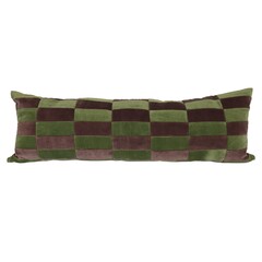 Unique living Kussen Lou 30x90cm Groen/bruin