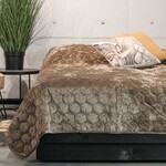 Unique living Bedsprei Peggy 170x220cm taupe