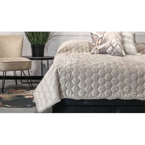 Unique living Bedsprei Peggy 170x220cm dove white