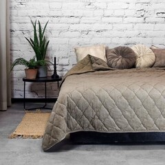 Unique living Bedsprei Jenny taupe