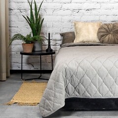 Unique living Bedsprei Jenny light grey