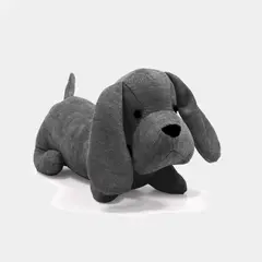 Unique living Deurstopper Dog 38x15x18cm dark grey