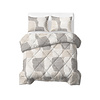 Sleeptime Lazy Dekbed Katoen Checkered Beige/Grijs