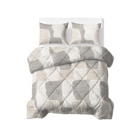 Sleeptime Lazy Dekbed Katoen Checkered Beige/Grijs