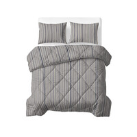 Sleeptime Lazy Dekbed Katoen Stripy Beige/Blauw