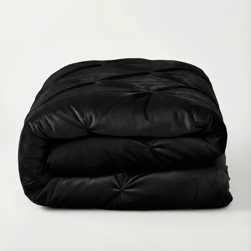 Sleeptime Lazy Velvet Pintuck Zwart