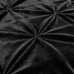 Sleeptime Lazy Velvet Pintuck Zwart