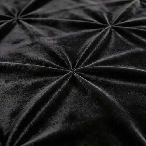 Sleeptime Lazy Velvet Pintuck Zwart