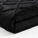 Sleeptime Lazy Velvet Pintuck Zwart